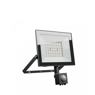 Noctis LUX 4 NaŚwietlacz 50W CW 230V IP44 176x221x53mm Czarny Czujnik Ruchu PIR  SLI029073CW_CZUJNIK_PW/WOJ
