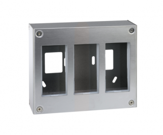 Obudowa natynkowa, METAL SIMON 500, 3×S500, 6×K45  51000013-036/KON