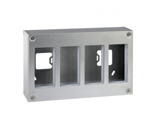 Obudowa natynkowa, METAL SIMON 500, 4×S500, 8×K45  51000014-036/KON