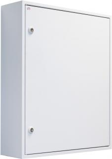 Obudowa natynkowa stalowa pusta 4x24M wymiary: 550x650x160mm, IP41 IK10 kl.I, szara RAL7035, ETIBOX 4XN160 2-4; 001101401, ETI POLAM  001101401/ETI