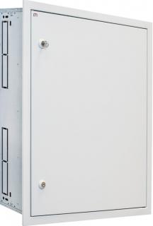 Obudowa podtynkowa stalowa pusta 7x36M wymiary: 860x1160x160mm, IP42 IK10 kl.I, szara RAL7035, ETIBOX 4XP160 3-7; 001101419, ETI POLAM  001101419/ETI