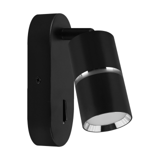 Oprawa dekoracyjna DIOR WLL GU10 BLACK/CHROME  04270/IDE