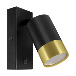 Oprawa dekoracyjna PUZON WLL GU10 BLACK/GOLDEN  04286/IDE
