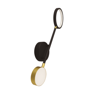 Oprawa dekoracyjna SMD LED OMEGA LED I 10W BLACK/GOLD NW  04191/IDE
