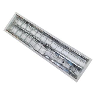 Oprawa do k/gipsu PISA SLA, świetlówki tradycyjne 2x36W T8 G13 (lub zamienniki LED), raster SLA; PX1384108, PXF LIGHTING  PX1384108/PXF