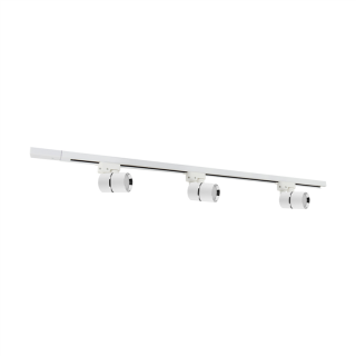 Oprawa do zamontowania na szynoprzewodzie (3 szt.)/Szynoprzewód DIOR 3xGU10 WHITE/CHROME  04257/IDE