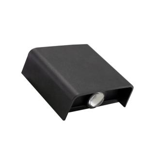 OPRAWA ELEWACYJNA LUNARIX 1 KINKIET 2W CCT 230V IP54 RA90 110x100x40MM ŚWIECI GÓRA/DÓŁ CZARNA SPECTRUM  SLIP007015/WOJ
