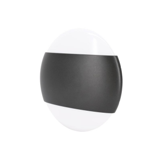 Oprawa Elewacyjna Valant 10w 4000k 850lm Ip65 160x56mm Okragła Grafit  C25-EL1-O-010GR-4K/BMK