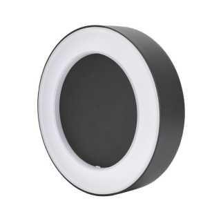 Oprawa Elewacyjna Valit 10w 3000k 800lm Ip65 200x45mm Okrągła Grafit  C25-EL2-R-010GR-3K/BMK