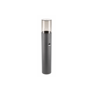Oprawa ogrodowa MEDIO-P 50 PIR, E27, MAX.15W, AC220-240V, IP54, słupek, grafitowy  OS-MEDP50P-30/GTV