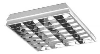 Oprawa rastrowa do systemu modułowego ROMA 4x18 SLA, świetlówki tradycyjne 4x18W T8 G13, raster SLA; PX1119122, PXF LIGHTING  PX1119122/PXF
