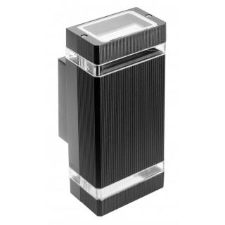 Oprawa ścienna dwukierunkowa NESSA, GU10, MAX.2x50W, IP54, AC220-240V, 50/60Hz, czarna  LD-NESSAGU10D-20/GTV