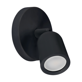 Oprawa ścienno-sufitowa BOGNA GU10 1C BLACK  03983/IDE