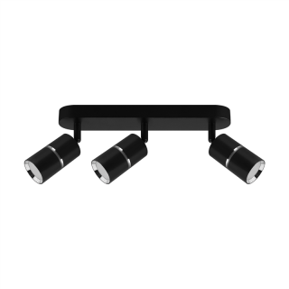 Oprawa ścienno-sufitowa DIOR SPT GU10 3L BLACK/CHROME  04264/IDE