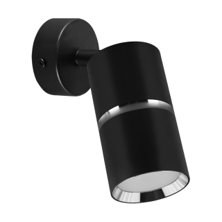 Oprawa ścienno-sufitowa DIOR SPT GU10 BLACK/CHROME  04260/IDE