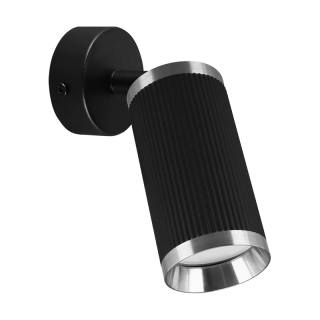 Oprawa ścienno-sufitowa FRIDA SPT GU10 BLACK/CHROME  04199/IDE