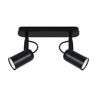 Oprawa ścienno-sufitowa LOFTA GU10 2L BLACK  04394/IDE