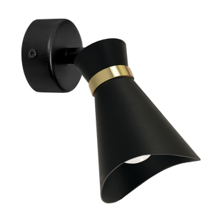 Oprawa ścienno-sufitowa LORETA SPT E14 BLACK/GOLDEN  04219/IDE
