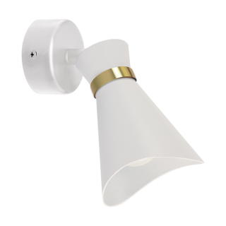Oprawa ścienno-sufitowa LORETA SPT E14 WHITE/GOLDEN  04218/IDE