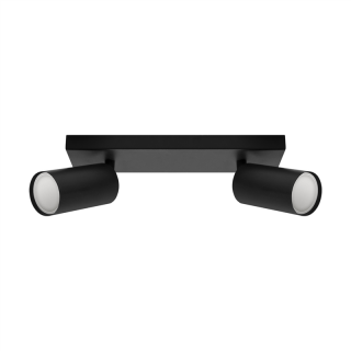 Oprawa ścienno-sufitowa MANAM GU10 2L BLACK  03764/IDE