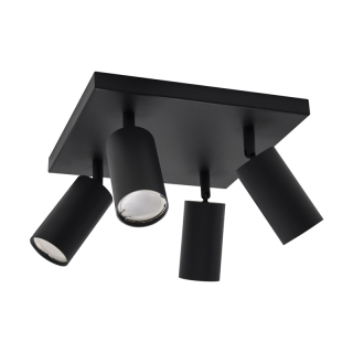 Oprawa ścienno-sufitowa MANAM GU10 4D BLACK  03766/IDE