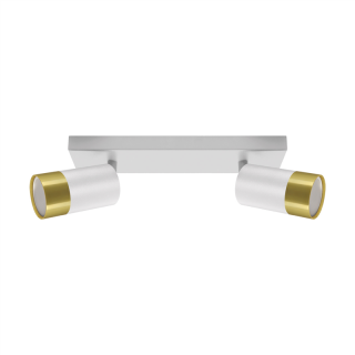 Oprawa ścienno-sufitowa PUZON SPT GU10 2L WHITE/GOLDEN  04277/IDE