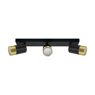 Oprawa ścienno-sufitowa PUZON SPT GU10 3L BLACK/GOLDEN  04280/IDE