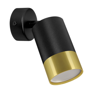 Oprawa ścienno-sufitowa PUZON SPT GU10 BLACK/GOLDEN  04276/IDE