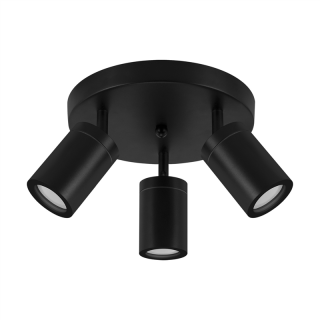 Oprawa ścienno-sufitowa TENOR GU10 3C BLACK  04075/IDE