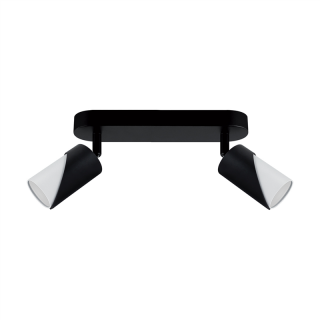 Oprawa ścienno-sufitowa ZEBRA SPT GU10 2L BLACK/WHITE  04213/IDE
