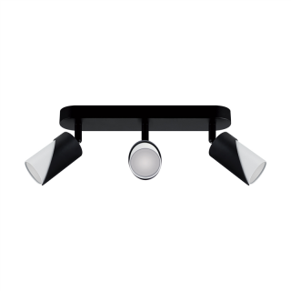 Oprawa ścienno-sufitowa ZEBRA SPT GU10 3L BLACK/WHITE  04214/IDE