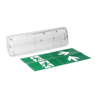 Oprawa sieciowo-awaryjna METU LED 2,7W, 3H, IP65, 6000K  AD-OA-6197L6/ORN