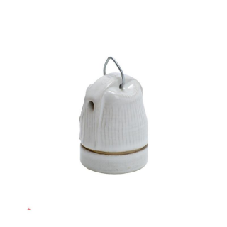 Oprawka Ceramiczna E27 Z Uchwytem  E15-E27-EF510C/BMK