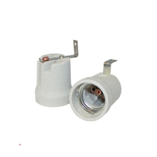 Oprawka Ceramiczna E27 Z Uchwytem L  E15-E27-F519L/BMK