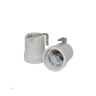 Oprawka Ceramiczna E27 Z Uchwytem U  E15-E27-F519U/BMK