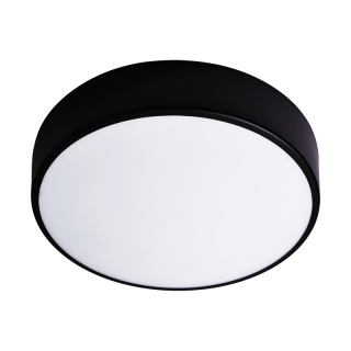 OVO plafon 3xE27, 3x24W, czarna stal, klosz plastikowy matowy, IP54, O 400  AD-PL-6295BE27ZM/ORN