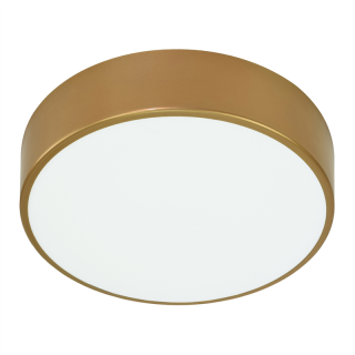 OVO plafon 3xE27, 3x24W, złota stal, klosz plastikowy matowy, IP54, O 400  AD-PL-6295CE27ZM/ORN