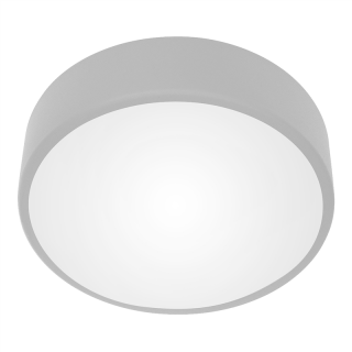 OVO plafon 3xE27 z mikrofalowym czujnikiem ruchu, 3x24W, szara stal, klosz szklany matowy, IP20, O 400  AD-PL-6285GE27SMM/ORN
