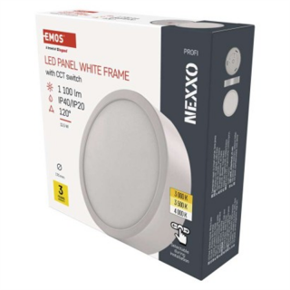 Panel LED natynkowy NEXXO, okrągły, biały, 12,5W, CCT  ZM5133/EMO