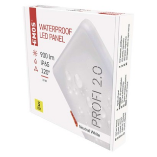 Panel LED VIXXO wpuszczany kwadratowy 10W IP65 neutralna biel  ZV2132/EMO