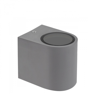 Parete GU10 X1 Jednokierunkowy Kinkiet 250V IP54 80 x 73 x 95mm Szary  SLIP007007/WOJ