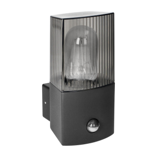 PEONIA oprawa ogrodowa z czujnikiem ruchu, E27, max. 15W, IP54, czarna  AD-OP-6581BE27PPR/ORN