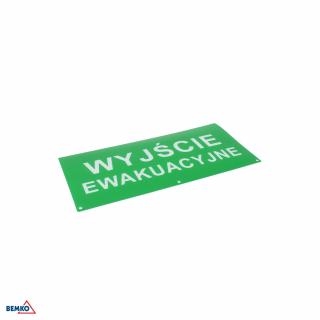 PIKTOGRAM DO OPRAWY MALER WYJŚCIE EWAKUACYJNE 324X158MM; C91-MLR-PKT-WEW, BEMKO  C91-MLR-PKT-WEW/BMK