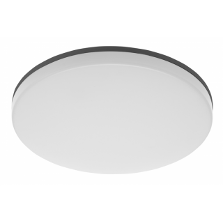 Plafoniera BESA, LED, 24W, 2400lm, 4000K, AC180-250V, IP54, IK10, PC+PC, okrągła, ściemnialna  LD-BES24WOKBL-DIM-40/GTV