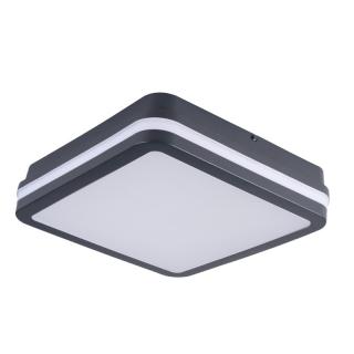 Plafoniera LED 12/18W max.1630/1770/1750lm, 3000/3500/4000K, IP65, kwadrat grafit, BENO 12-18W CCT-L G; 38787, KANLUX  38787/KAN