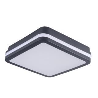 Plafoniera LED 12/18W max.1630/1770/1750lm, 3000/3500/4000K, IP65 z czujnikiem ruchu, kwadrat grafit, BENO 12-18W CCT-L-SEG; 38788, KANLUX  38788/KAN