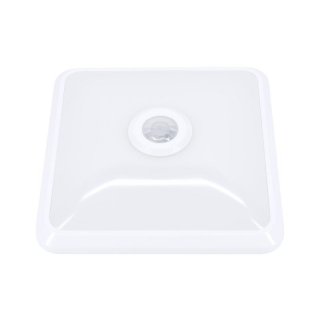 Plafoniera Led Doria 12w 4000k 1000lm Ip20 Kwadrat Cz. Pir  C38-ST58-124-PIR/BMK