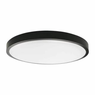Plafoniera LED okrągła fi 225mm z mikrofalowym czujnikiem ruchu 18W 1800lm, barwa światła: 4000K neutralna biel, IP44 czarna ramka, klosz mleczny; 7669, V-TAC  7669/VTC