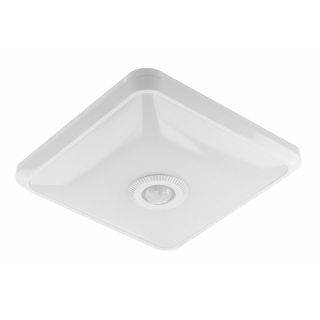Plafoniera z czuj.ruchu ITALIA, LED, 12W, 900lm, 4000K, AC220-240V, IP20, kwadrat  OS-ITL12WKW-LED/GTV