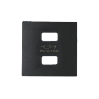 Pokrywa ładowarki 2xUSB; grafit  8221096-038/KON